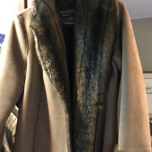 Coat by Tribal Size 10 Faux Fur